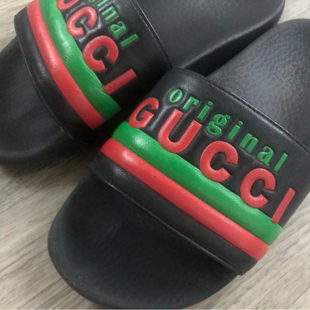 Gucci Children’s Rubber Slides - Picture 2 of 7